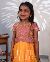 Load image into Gallery viewer, Purple & Yellow Paavadai Sattai