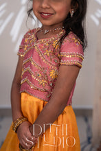 Load image into Gallery viewer, Purple & Yellow Paavadai Sattai