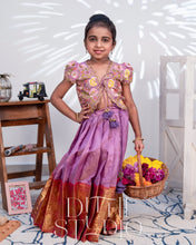 Load image into Gallery viewer, Purple Paavadai Sattai