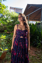 Load image into Gallery viewer, Midnight Blue Pleated Dress