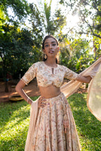 Load image into Gallery viewer, Off White Printed Skirt Set
