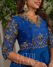 Load image into Gallery viewer, Blue Lehenga Dress With Duppata