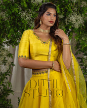 Load image into Gallery viewer, Yellow Lehenga with Duppata