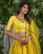 Load image into Gallery viewer, Yellow Lehenga with Duppata