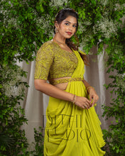 Load image into Gallery viewer, Lime Green Ruffle Dress