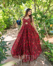 Load image into Gallery viewer, Mahogany Red Print Dress