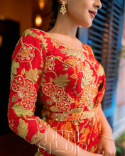 Load image into Gallery viewer, Red Rhapsody Drape Dress