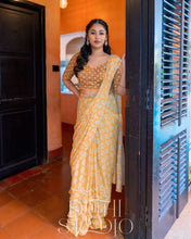 Load image into Gallery viewer, Tangerine Sari Set
