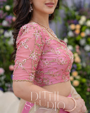 Load image into Gallery viewer, Lotus Pink Crop Top and Skirt