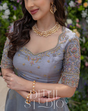 Load image into Gallery viewer, Grey Crop Top and Skirt