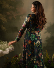 Load image into Gallery viewer, Navy Blue Printed Set