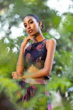 Load image into Gallery viewer, Midnight Blue Drape Skirt Set
