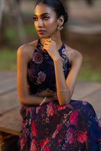 Load image into Gallery viewer, Midnight Blue Drape Skirt Set