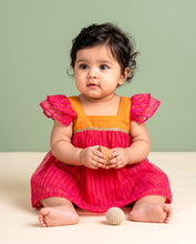 Load image into Gallery viewer, Mustard Pink Frock