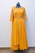 Load image into Gallery viewer, Mustard Yellow Drape Dress