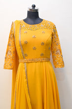 Load image into Gallery viewer, Mustard Yellow Drape Dress
