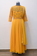 Load image into Gallery viewer, Mustard Yellow Drape Dress