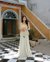 Load image into Gallery viewer, White and Yellow Marigold Skirt Set