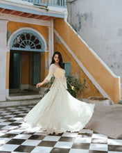 Load image into Gallery viewer, White and Yellow Marigold Skirt Set