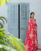 Load image into Gallery viewer, Pink Floral Anarkali