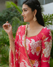 Load image into Gallery viewer, Pink Floral Anarkali
