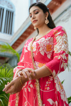 Load image into Gallery viewer, Pink Floral Anarkali