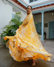 Load image into Gallery viewer, Yellow Floral Anarkali
