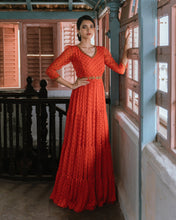 Load image into Gallery viewer, Orange Tier Dress