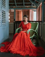 Load image into Gallery viewer, Orange Tier Dress