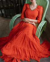Load image into Gallery viewer, Orange Tier Dress
