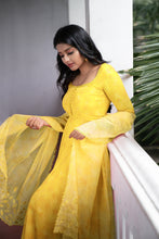 Load image into Gallery viewer, Yellow Anarkali