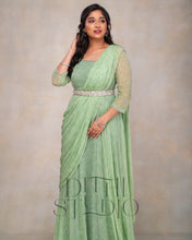 Load image into Gallery viewer, Pastel Green Drape Dress
