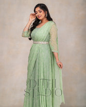 Load image into Gallery viewer, Pastel Green Drape Dress

