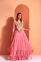 Load image into Gallery viewer, Pink Double Drape Dress
