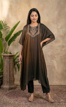 Load image into Gallery viewer, Espresso Charcoal Ombré Kaftan Set
