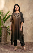 Load image into Gallery viewer, Espresso Charcoal Ombré Kaftan Set
