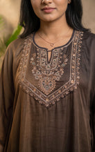 Load image into Gallery viewer, Espresso Charcoal Ombré Kaftan Set
