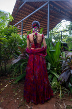 Load image into Gallery viewer, Red &amp; Purple Corset Skirt Set
