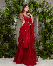 Load image into Gallery viewer, Red Lehenga with Duppata
