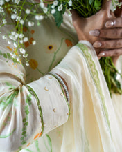 Load image into Gallery viewer, Ivory Floral Printed Chanderi Salwar Suit
