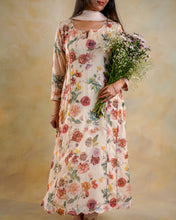 Load image into Gallery viewer, Vibrant Rose Floral Chanderi Suit Set
