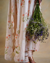 Load image into Gallery viewer, Blushing Floral Chanderi Suit Set
