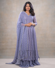 Load image into Gallery viewer, Purple Marigold Anarkali with Duppata
