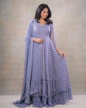 Load image into Gallery viewer, Purple Marigold Anarkali with Duppata
