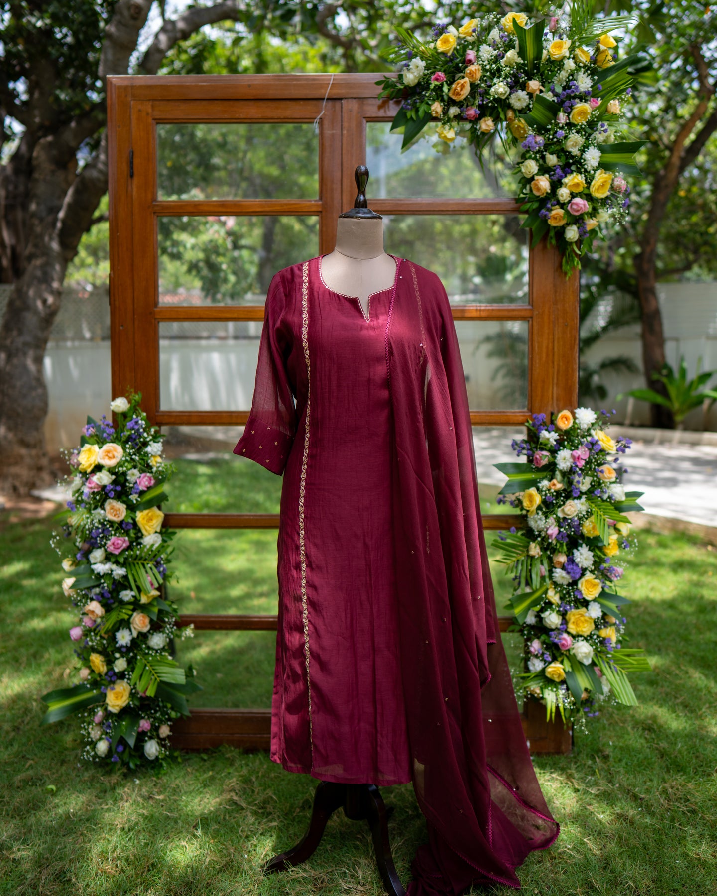 Maroon Salwar