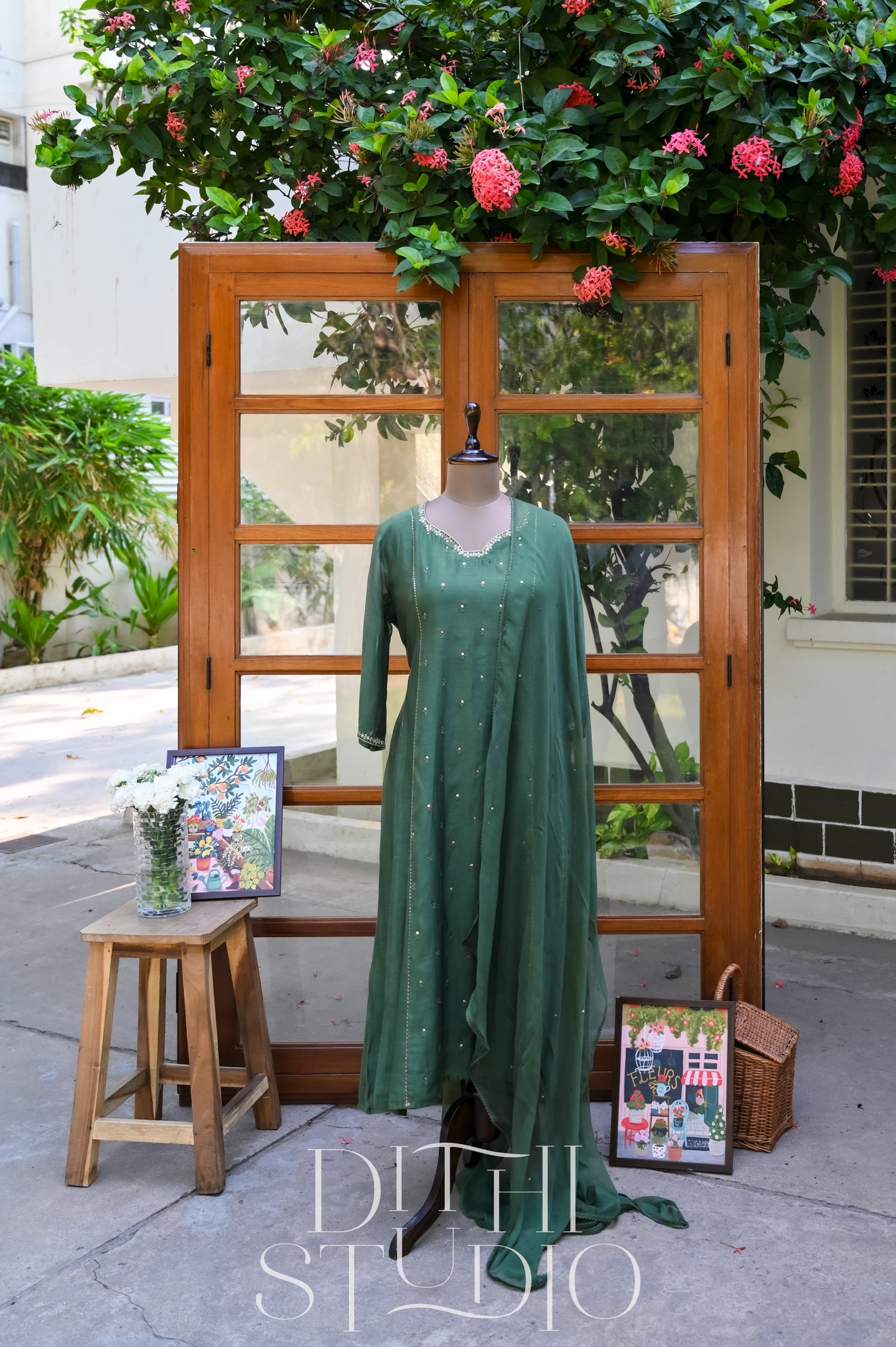 Green Salwar