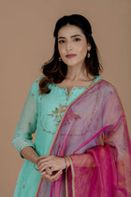 Load image into Gallery viewer, Mint Green Chandheri Set
