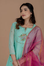Load image into Gallery viewer, Mint Green Chandheri Set
