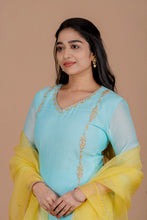 Load image into Gallery viewer, Sky Blue Chandheri Set
