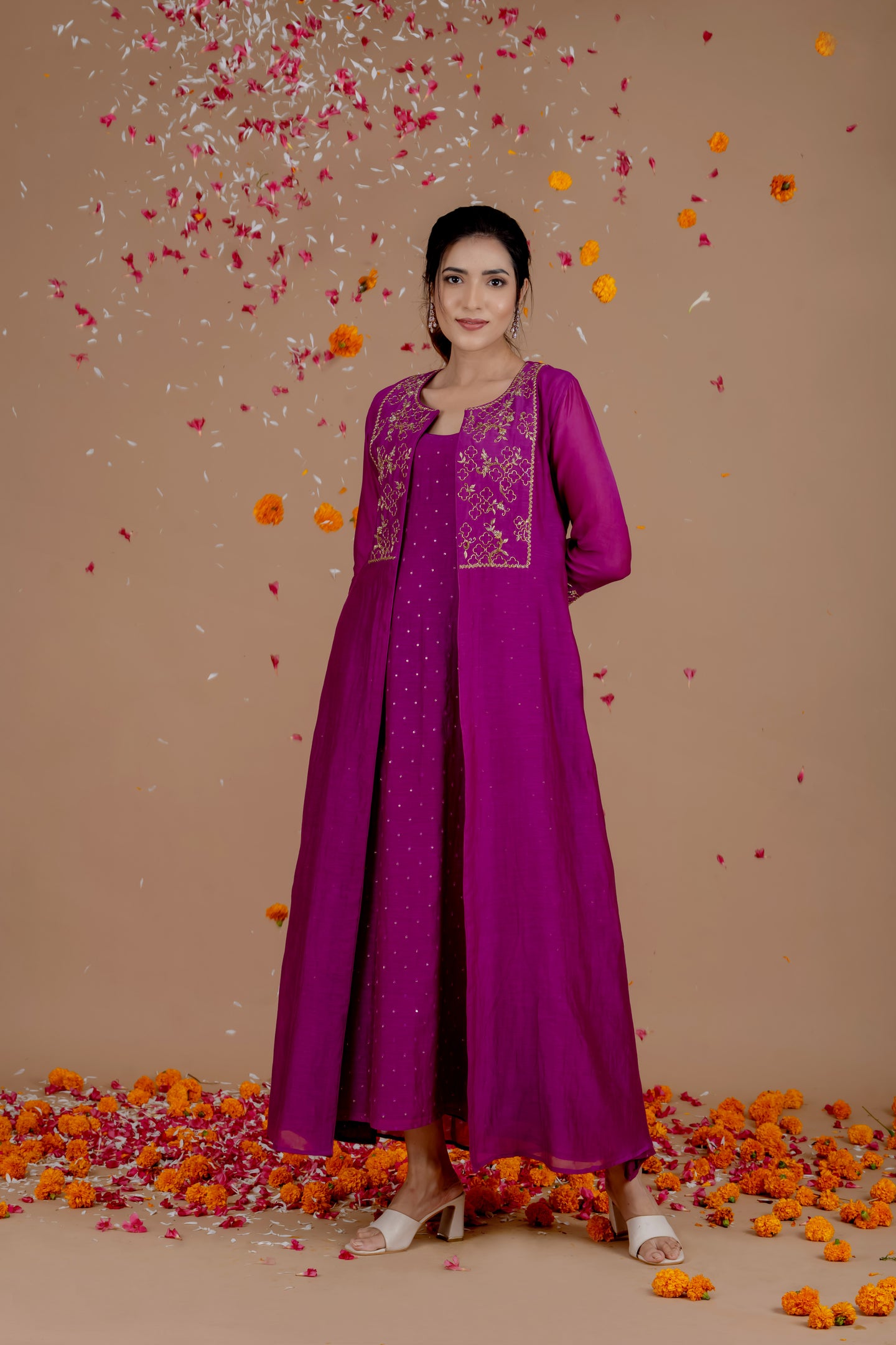 Purple Jacket Set